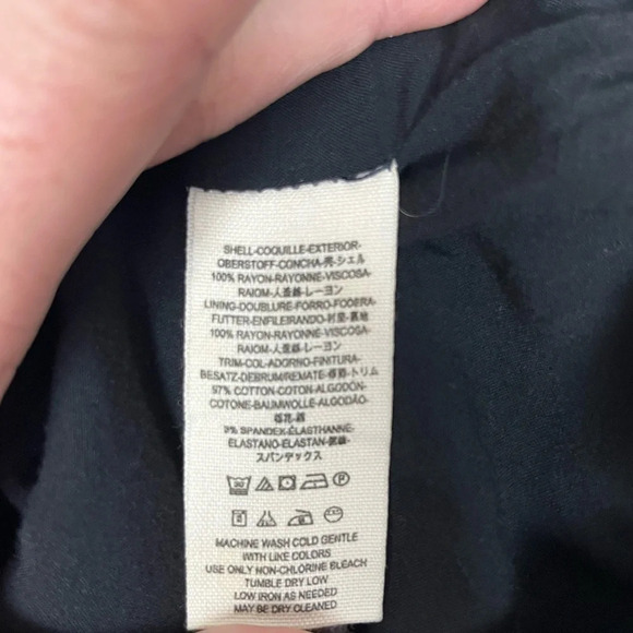 Free People Oversized Blue and purple Floral Jacquard  Full Zip Jacket Size XS - Picture 11 of 11